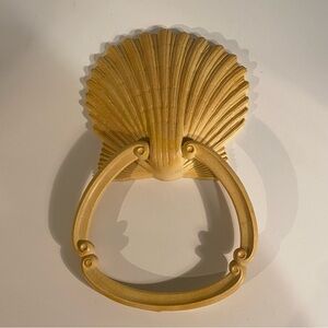 Vintage Homco Shell Hand Towel Holder
